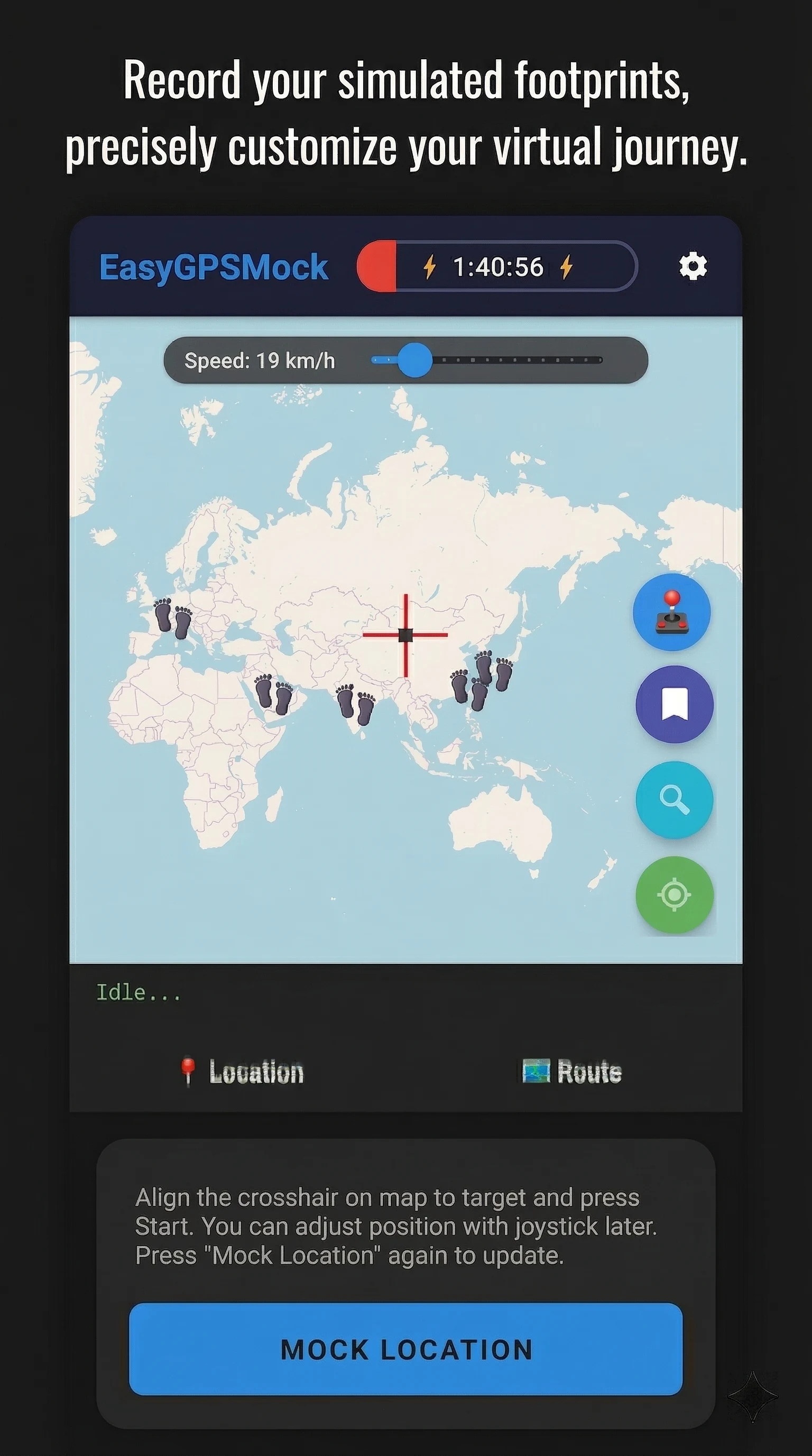Easy GPS Mock : Fake GPS screenshot
